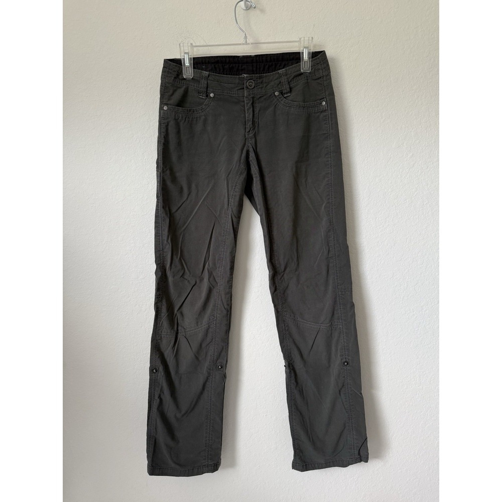 Kuhl Pants Womens 4 Gray Outdoor Hiking Splash Roll Up Style Cargo style